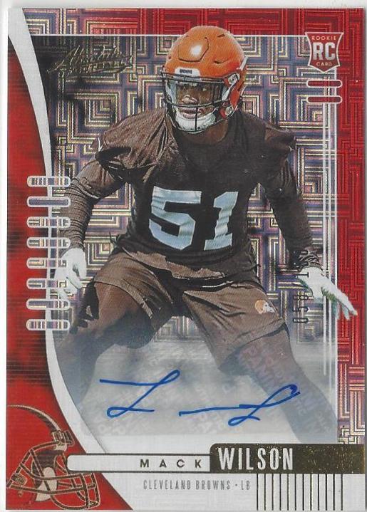 Mack Wilson [Red Squares Autograph] #152