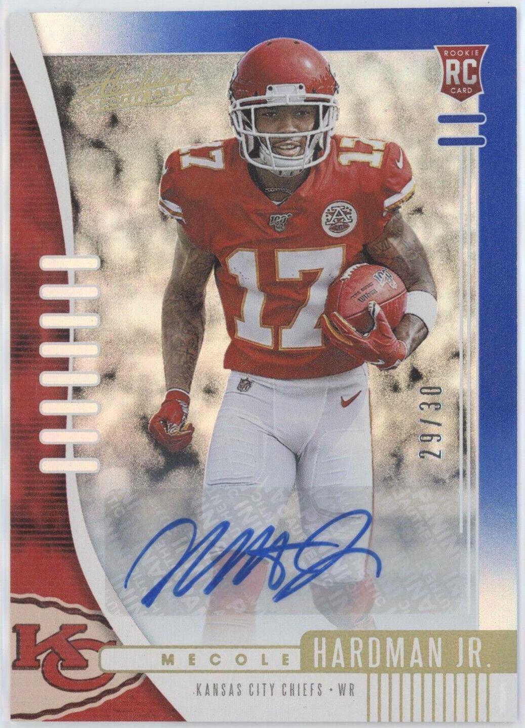 Mecole Hardman Jr. [Spectrum Blue Autograph] #128
