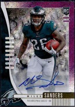 Miles Sanders [Purple Rain Autograph] #130