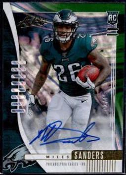 Miles Sanders [Spectrum Green Autograph] #130