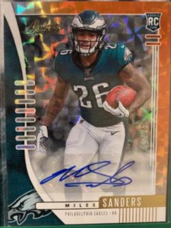 Miles Sanders [Spectrum Orange Autograph] #130