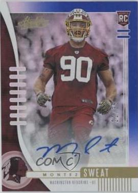 Montez Sweat [Spectrum Blue Autograph] #195