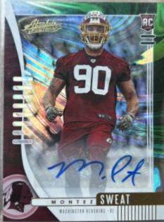 Montez Sweat [Spectrum Green Autograph] #195
