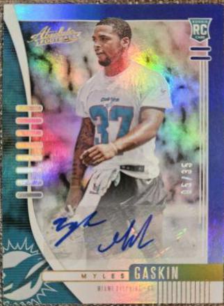 Myles Gaskin [Spectrum Blue Autograph] #169