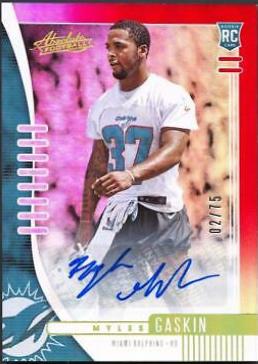 Myles Gaskin [Spectrum Red Autograph] #169