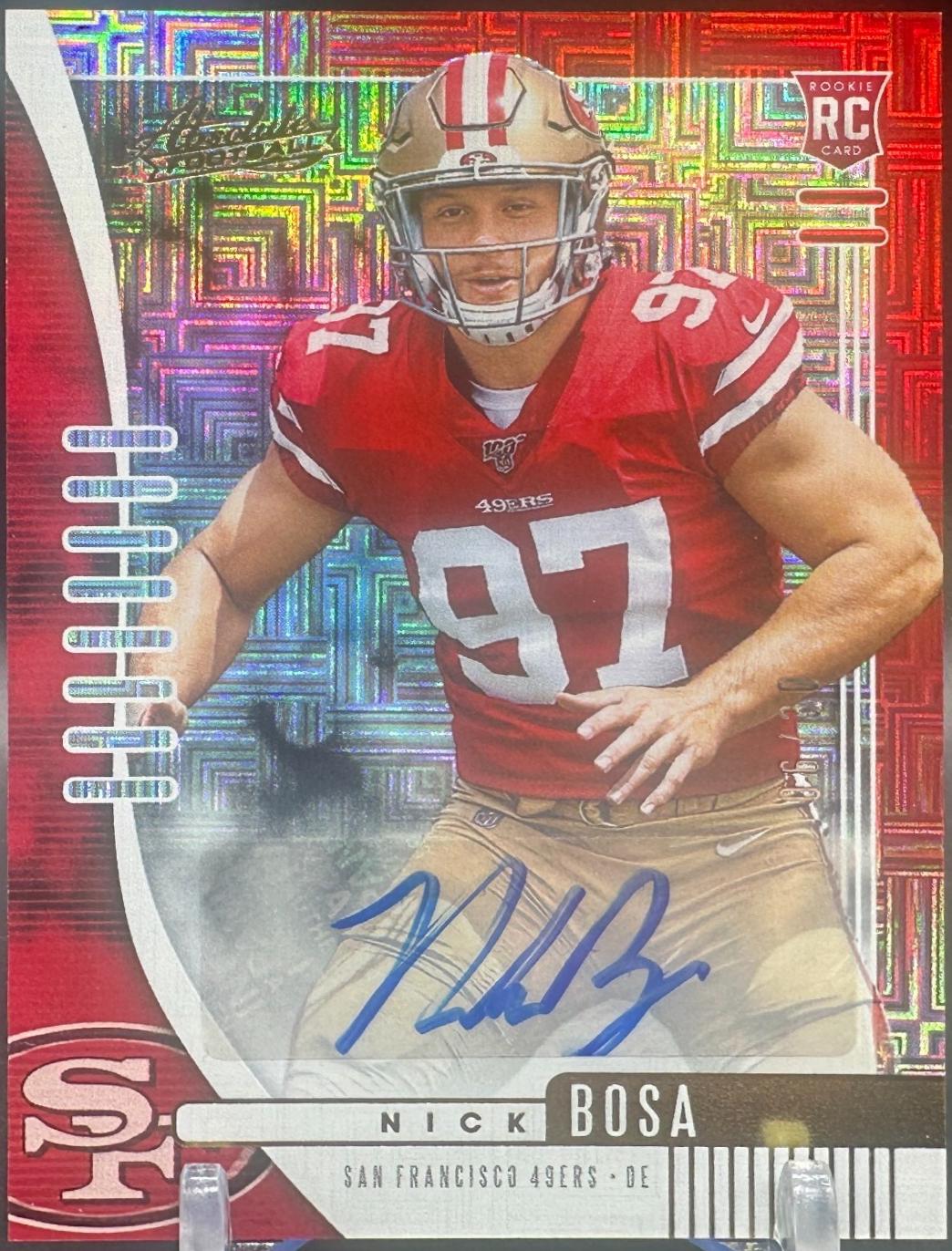 Nick Bosa [Red Squares Autograph] #131