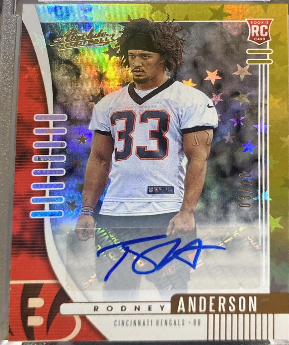 Rodney Anderson [Gold Stars Autograph] #149