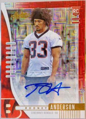 Rodney Anderson [Red Squares Autograph] #149