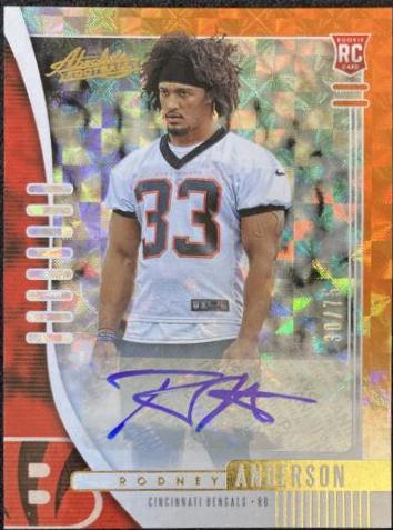 Rodney Anderson [Spectrum Orange Autograph] #149