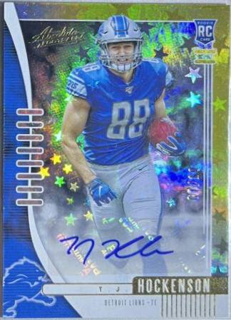 T.J. Hockenson [Gold Stars Autograph] #137