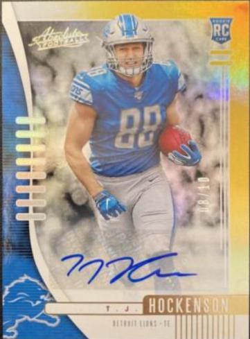 T.J. Hockenson [Spectrum Gold Autograph] #137