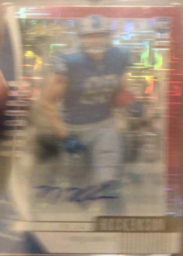 T.J. Hockenson [Spectrum Red Autograph] #137