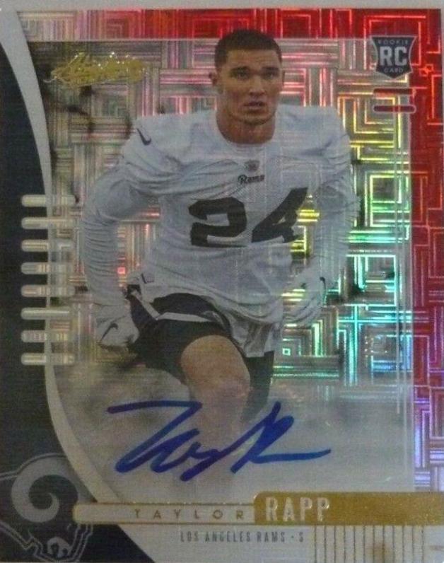 Taylor Rapp [Red Squares Autograph] #167