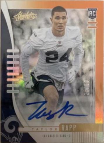 Taylor Rapp [Spectrum Orange Autograph] #167