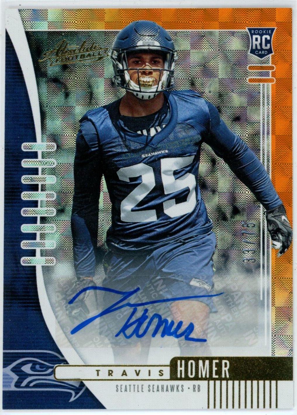 Travis Homer [Orange Mosaic Autograph] #187