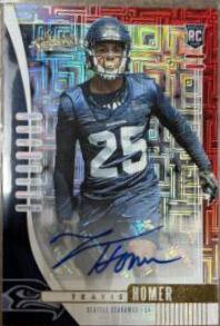 Travis Homer [Red Squares Autograph] #187