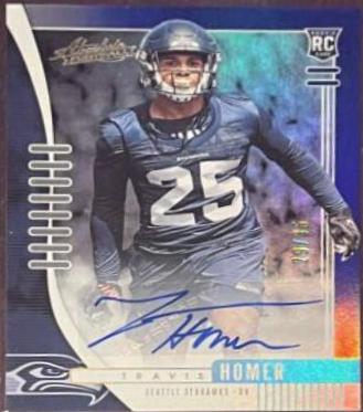 Travis Homer [Spectrum Blue Autograph] #187