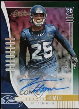 Travis Homer [Spectrum Green Autograph] #187