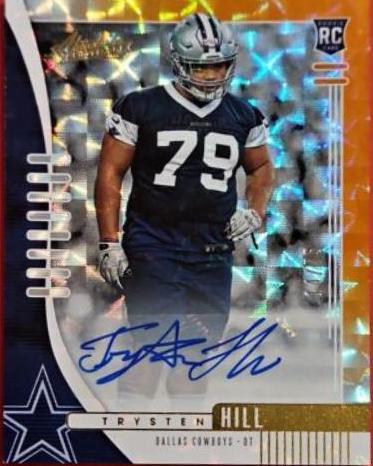 Trysten Hill [Orange Mosaic Autograph] #173