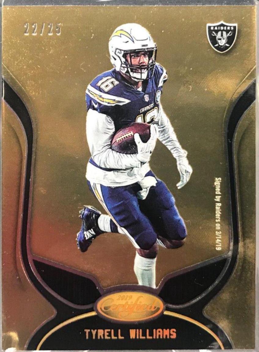 Tyrell Williams [Mirror Gold Etch] #49