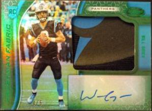Will Grier [Freshman Fabric Mirror Signature Green] #215