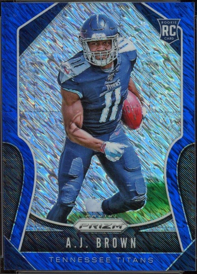 A. J. Brown [Autograph Blue Shimmer Prizm] #344