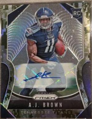 A. J. Brown [Autograph Camo Prizm] #344