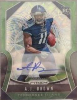 A. J. Brown [Autograph Green Scope Prizm] #344