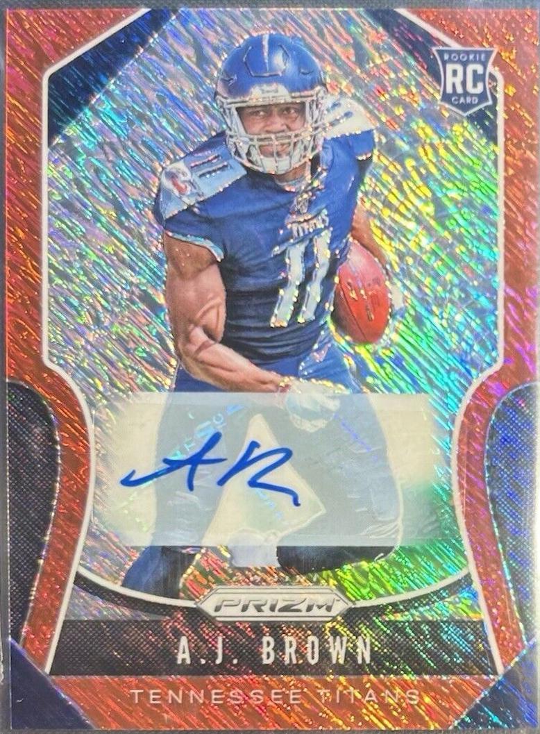 A. J. Brown [Autograph Red Shimmer Prizm] #344