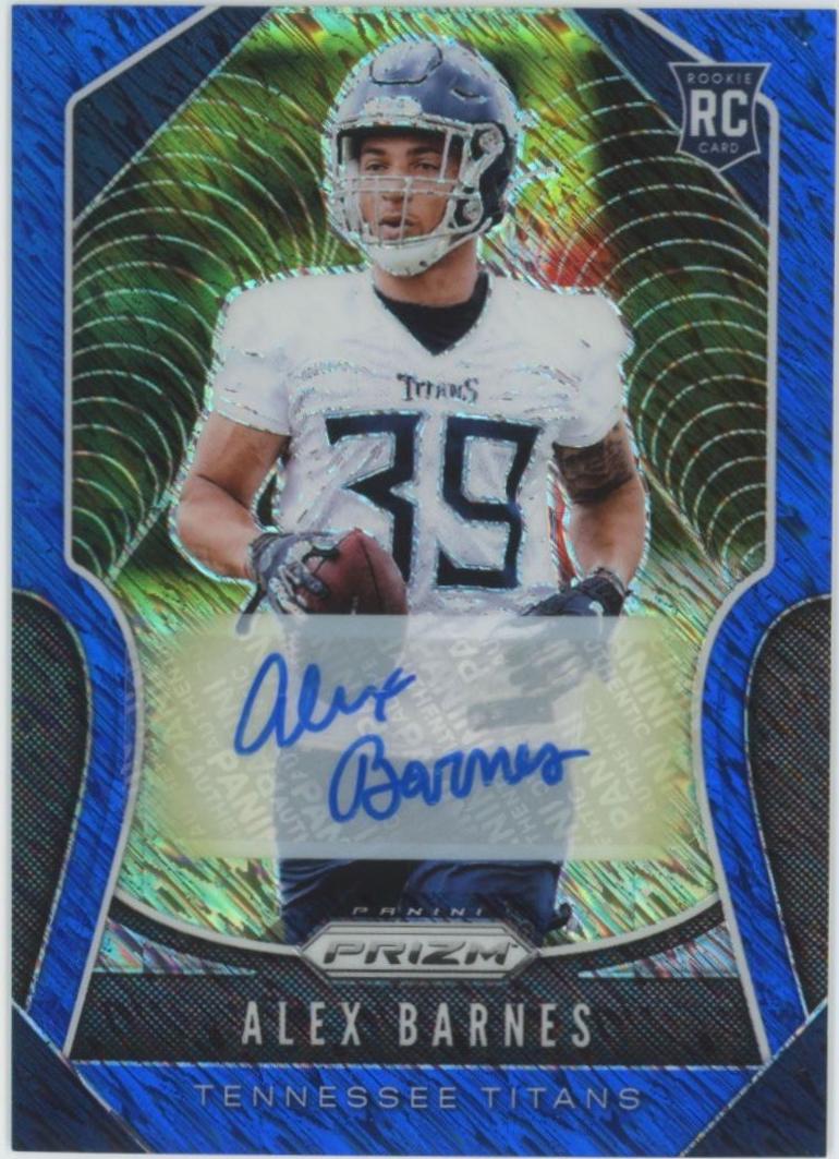 Alex Barnes [Autograph Blue Shimmer Prizm] #377