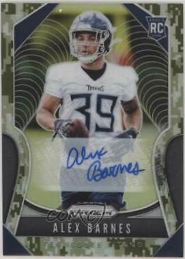 Alex Barnes [Autograph Camo Prizm] #377