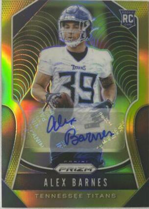 Alex Barnes [Autograph Gold Prizm] #377