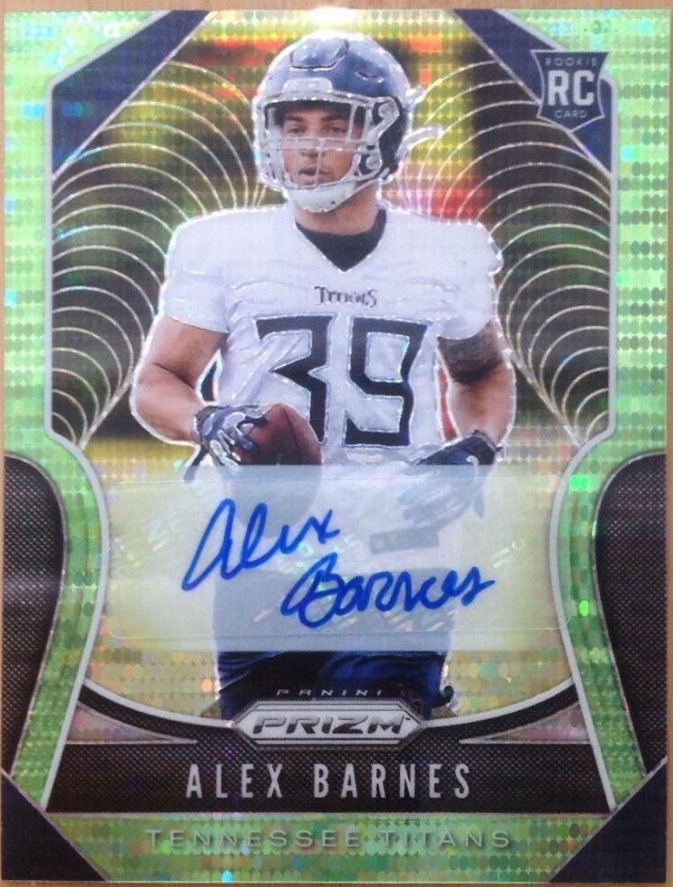 Alex Barnes [Autograph Green Scope Prizm] #377