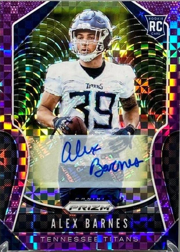 Alex Barnes [Autograph Purple Power Prizm] #377