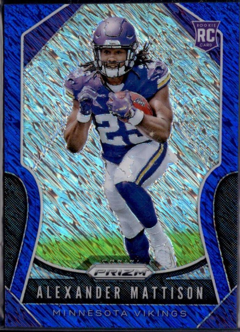 Alexander Mattison [Autograph Blue Shimmer Prizm] #331