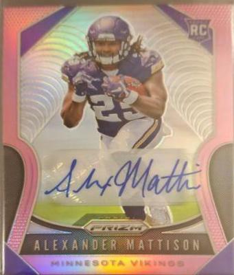Alexander Mattison [Autograph Pink Prizm] #331