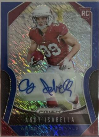 Andy Isabella [Autograph Blue Shimmer Prizm] #349