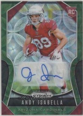 Andy Isabella [Autograph Green Scope Prizm] #349