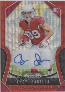 Andy Isabella [Autograph Red Wave Prizm] #349