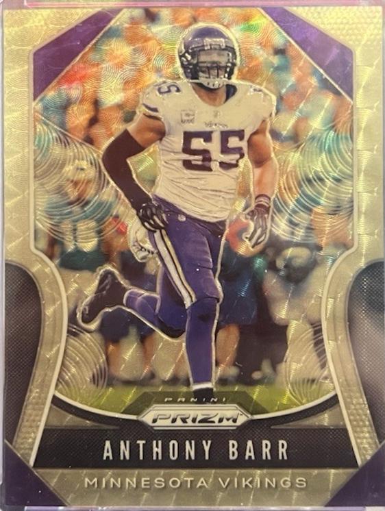 Anthony Barr [Gold Vinyl Prizm] #130