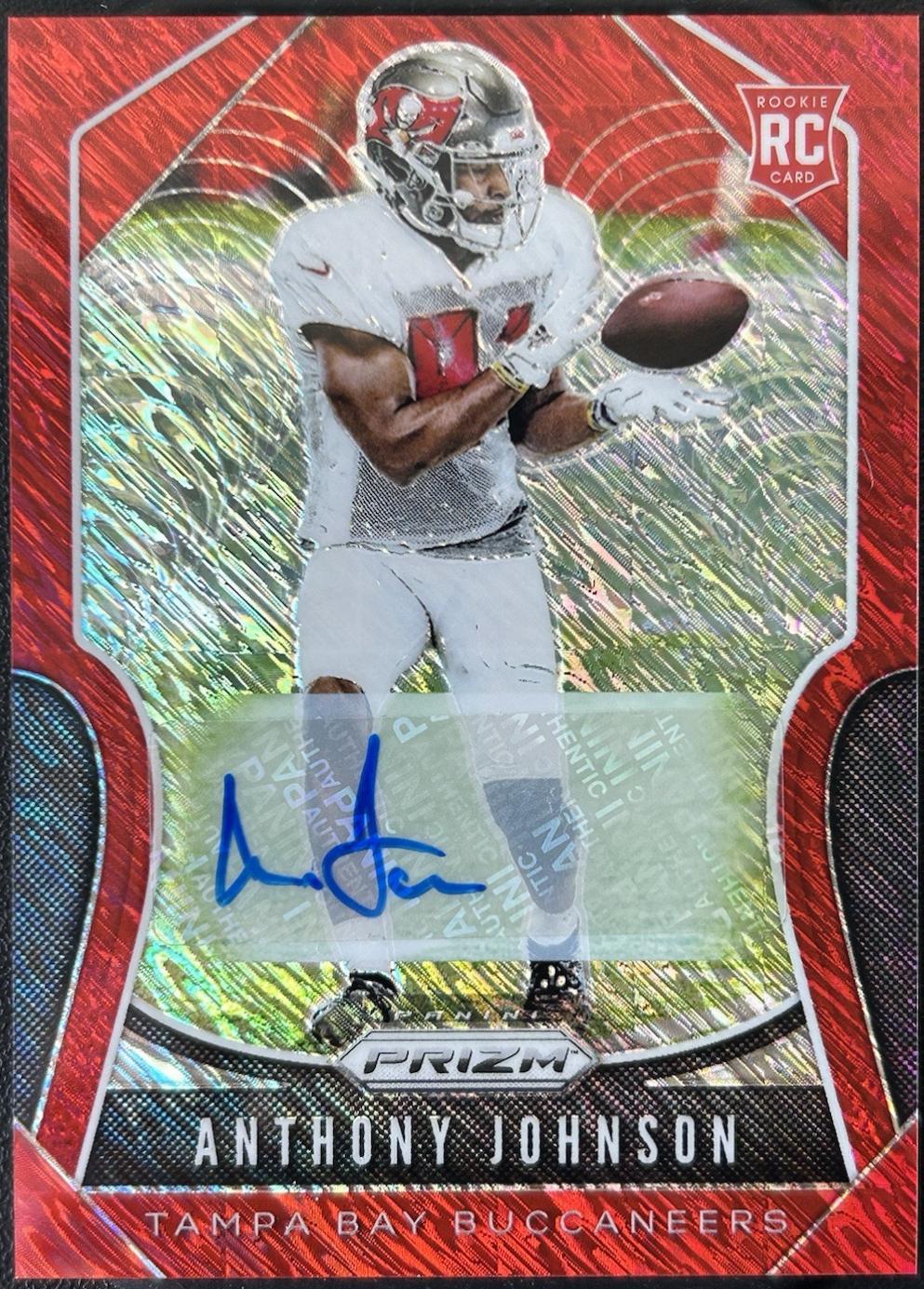 Anthony Johnson [Autograph Red Shimmer Prizm] #370
