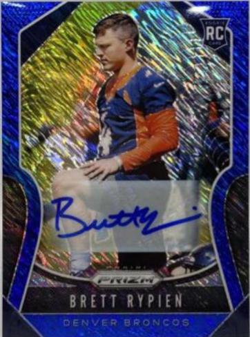 Brett Rypien [Autograph Blue Shimmer Prizm] #374