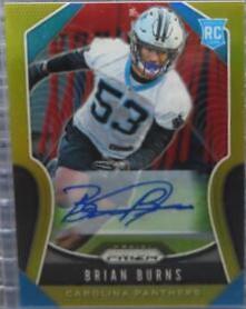 Brian Burns [Autograph Gold Prizm] #318