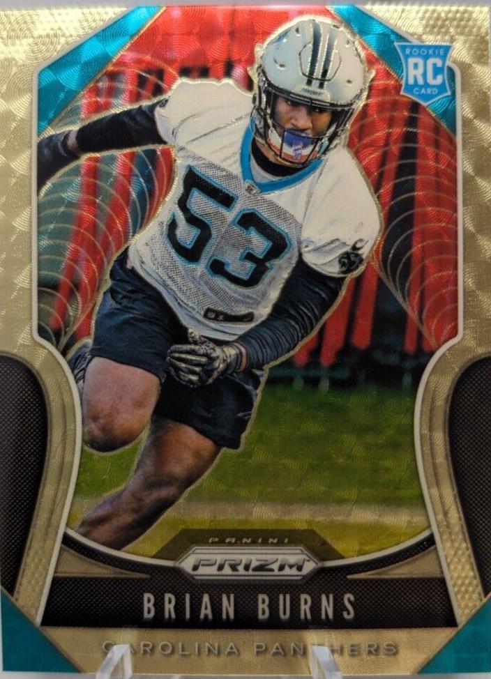 Brian Burns [Autograph Gold Vinyl Prizm] #318