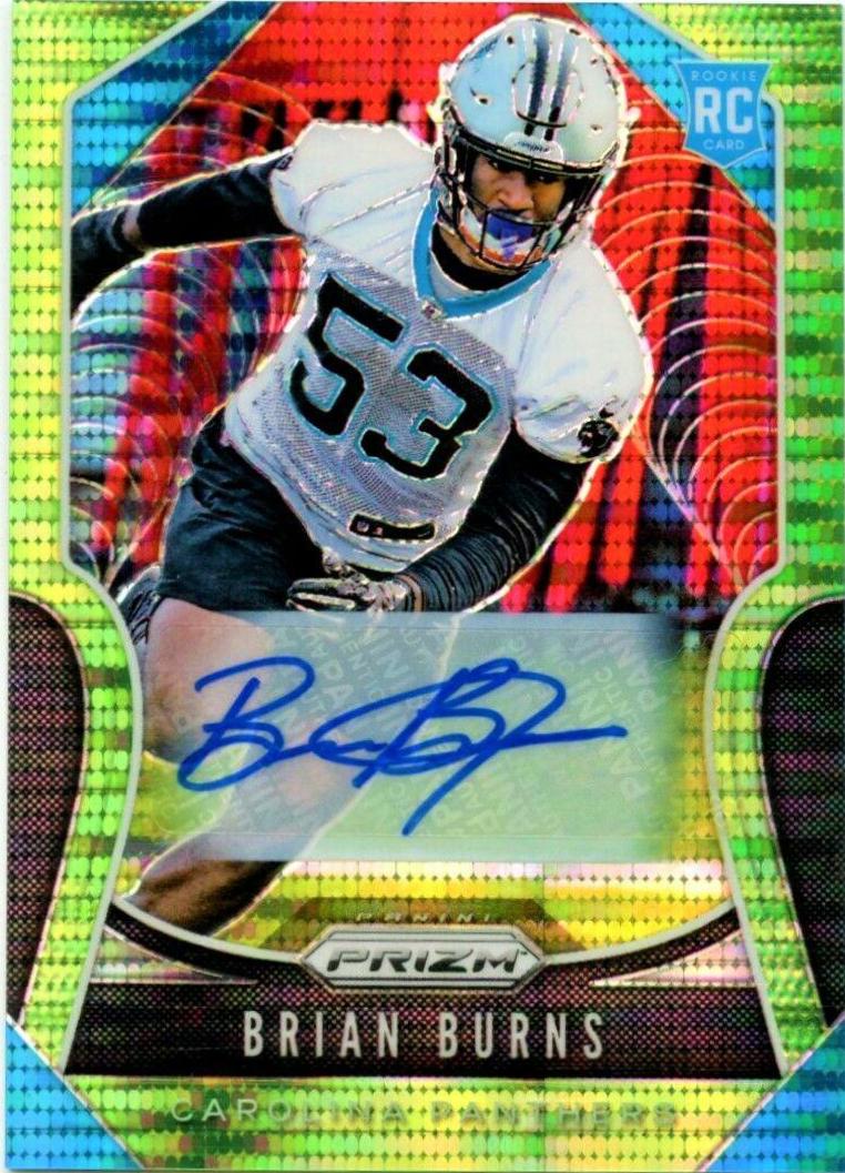Brian Burns [Autograph Neon Green Prizm] #318