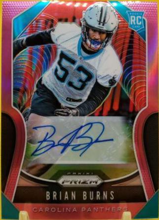 Brian Burns [Autograph Pink Prizm] #318