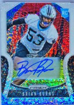 Brian Burns [Autograph White Sparkle Prizm] #318
