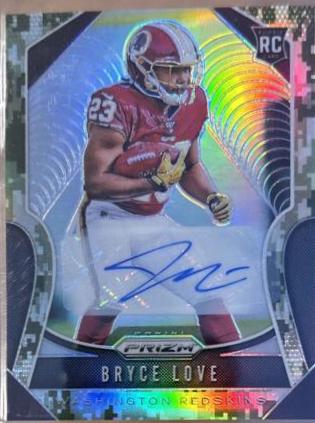 Bryce Love [Autograph Camo Prizm] #325