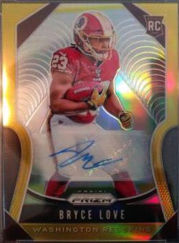 Bryce Love [Autograph Gold Prizm] #325