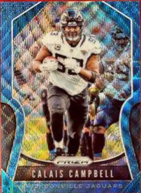Calais Campbell [Blue Wave Prizm] #156